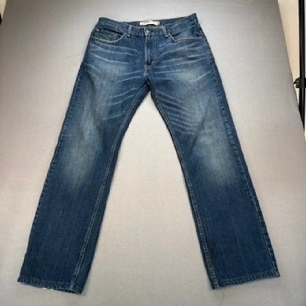 Levis 505 Straight Fit Jeans Men 33x36 (Fit 34x31) Blue Denim Workwear Classic